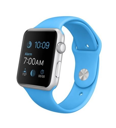 1468_L_1_Apple Watch 42mm Silver Aluminum Case with Blue Sport Band