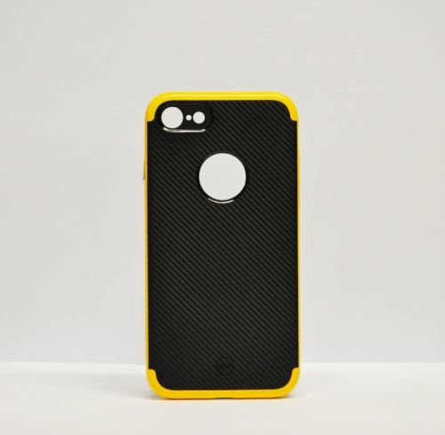 Накладка JoyRoom для iPhone 7 черная с оранжевым бампером