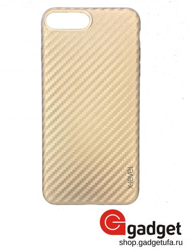 Накладка X-level для iPhone 7 Plus ColorFiber Gold