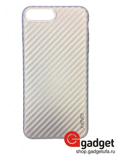 Накладка X-level для iPhone 7 Plus ColorFiber Silver