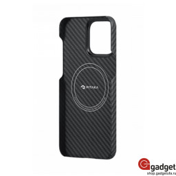 Накладка Pitaka MagEZ Case 4 для iPhone 15 Pro черно-серая фото купить уфа