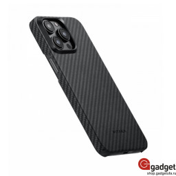Накладка Pitaka MagEZ Case 4 для iPhone 15 Pro Max черно-серая фото купить уфа