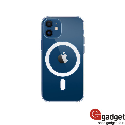 Оригинальный силиконовый чехол MagSafe для iPhone 12 Mini прозрачный