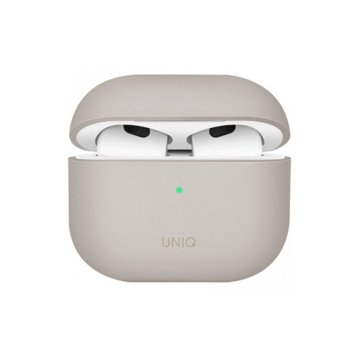 Чехол Uniq для Airpods 3 LINO Liquid silicone бежевый
