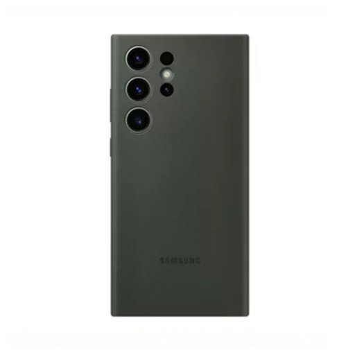 Оригинальная накладка для Samsung Galaxy S23 Ultra Silicone Case хаки