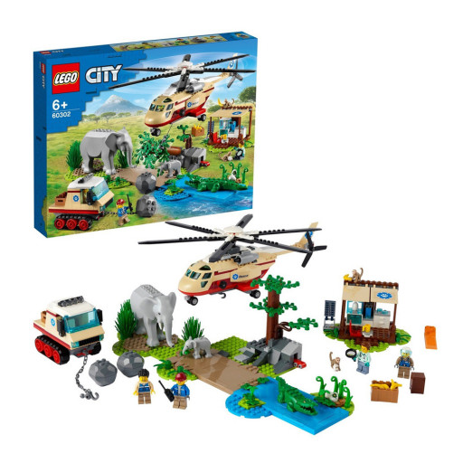 Конструктор LEGO City Wildlife 60302 - Операция по спасению зверей