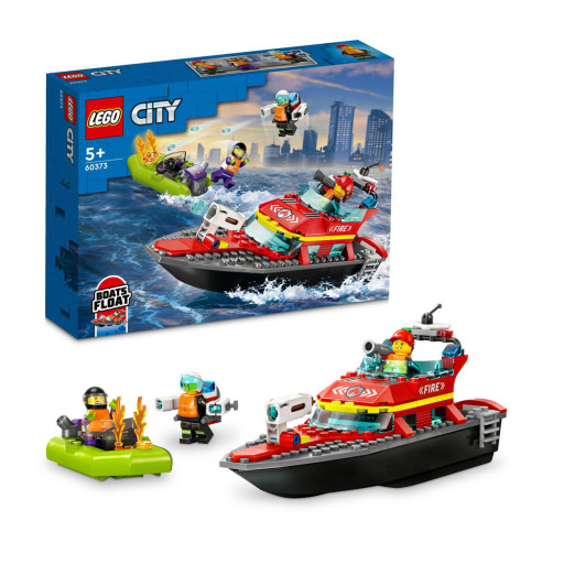 Конструктор LEGO City 60373 - Пожарно-спасательная лодка