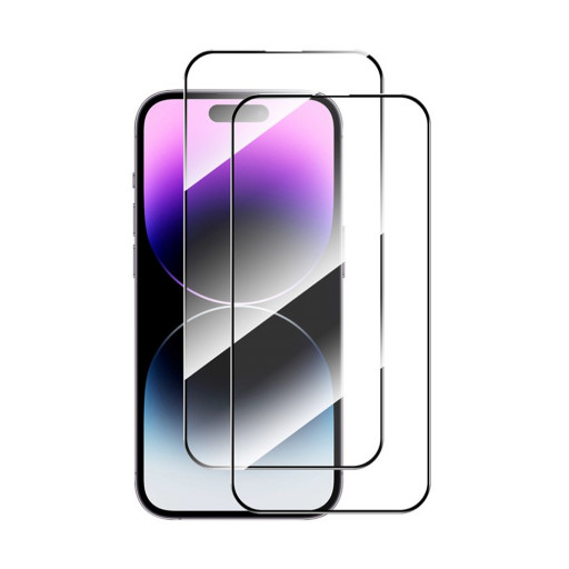 Защитное стекло Mocoll для iPhone 15 2.5D черное
