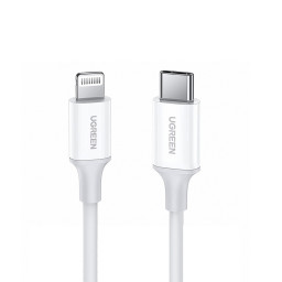 Кабель UGREEN US171 USB-C to Lightning Cable M/M Nickel Plating ABS Shell белый купить в Уфе