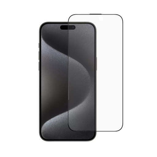 Защитное стекло для iPhone 15 Pro BlackMix 3D 0.3mm анти-шпионское черное