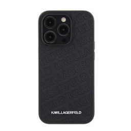 Накладка Lagerfeld для iPhone 15 Pro Max PU Quilted Logo pattern Black купить в Уфе
