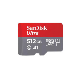 Карта памяти SanDisk Ultra microSDXC 512 ГБ Class 10, UHS-1 U1, A1, R 150 МБ/с купить в Уфе