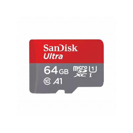 Карта памяти SanDisk Ultra microSDXC 64 ГБ Class 10, UHS-1 U1, A1, R 140 МБ/с