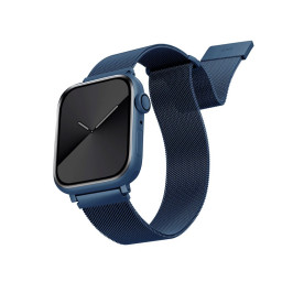 Ремешок Uniq для Apple Watch 42/44/45mm Dante Strap Mesh Steel Cobalt blue купить в Уфе