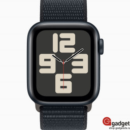Часы Apple Watch SE 2023 44mm Корпус из алюминия «тёмная ночь», ремешок Loop «тёмная ночь» фото купить уфа