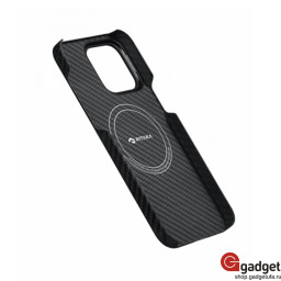 Накладка Pitaka MagEZ Case 4 для iPhone 15 Pro черно-серая фото купить уфа