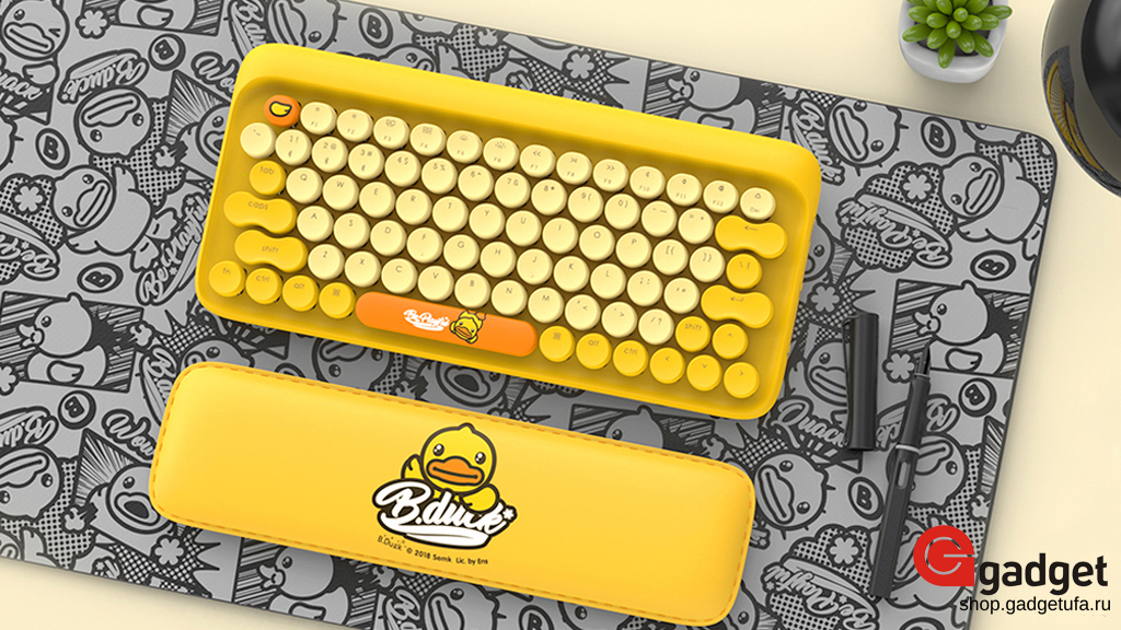 Lofree DOT Mechanical keyboard Little Yellow Duck, клавиатура, клавиатура компьютера, подарки на новый год,новогодний подарок, хороший подарок