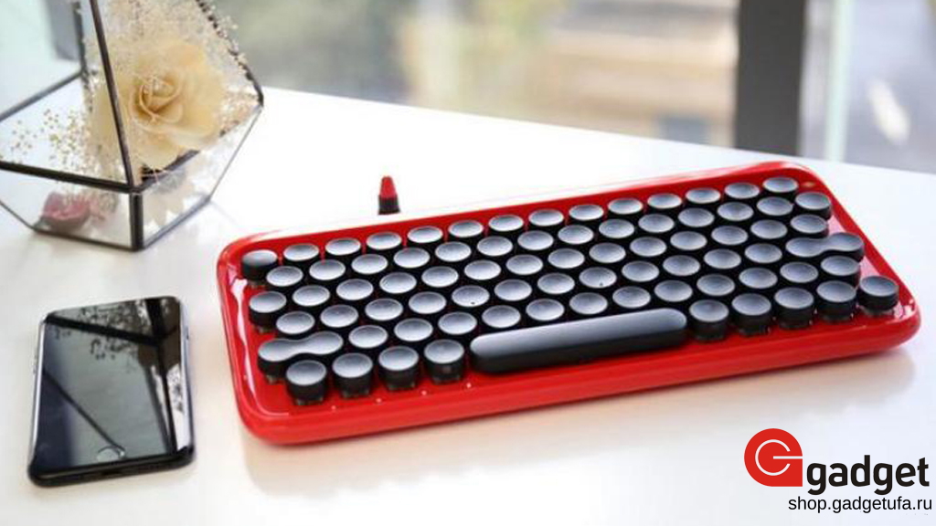 Lofree DOT Mechanical keyboard red, Беспроводная клавиатура, Механическая клавиатура Lofree, Bluetooth клавиатура Lofree, совместима с Apple, купить в уфе
