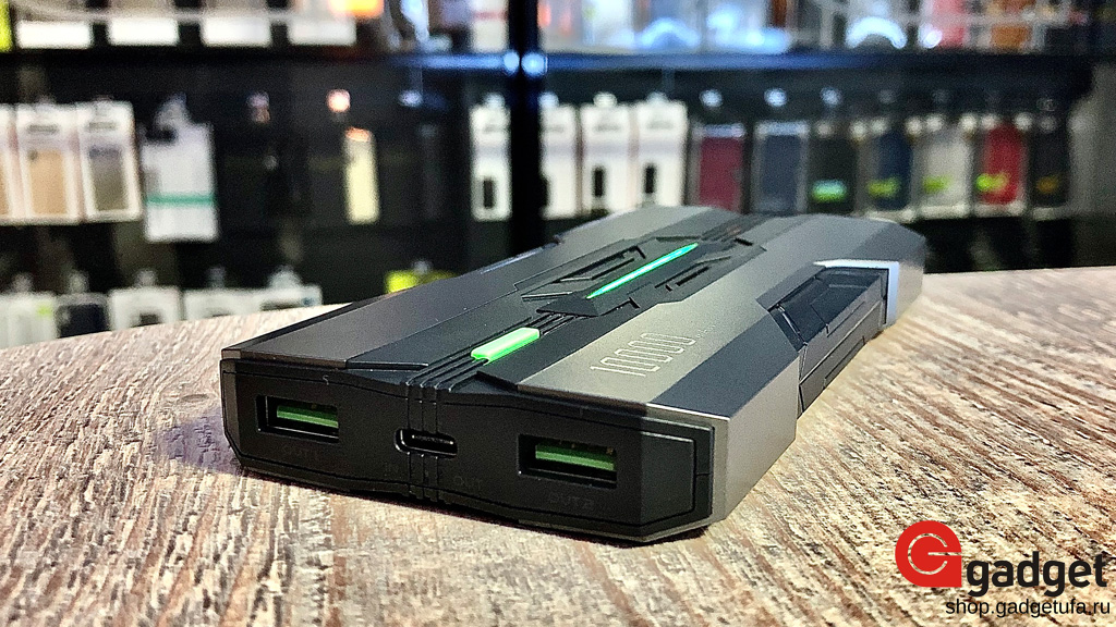 внешний аккумулятор Black Shark 10000 mAh, внешний аккумулятор купить, купить зарядку, купить повер банк, купить в уфе, гаджет уфа