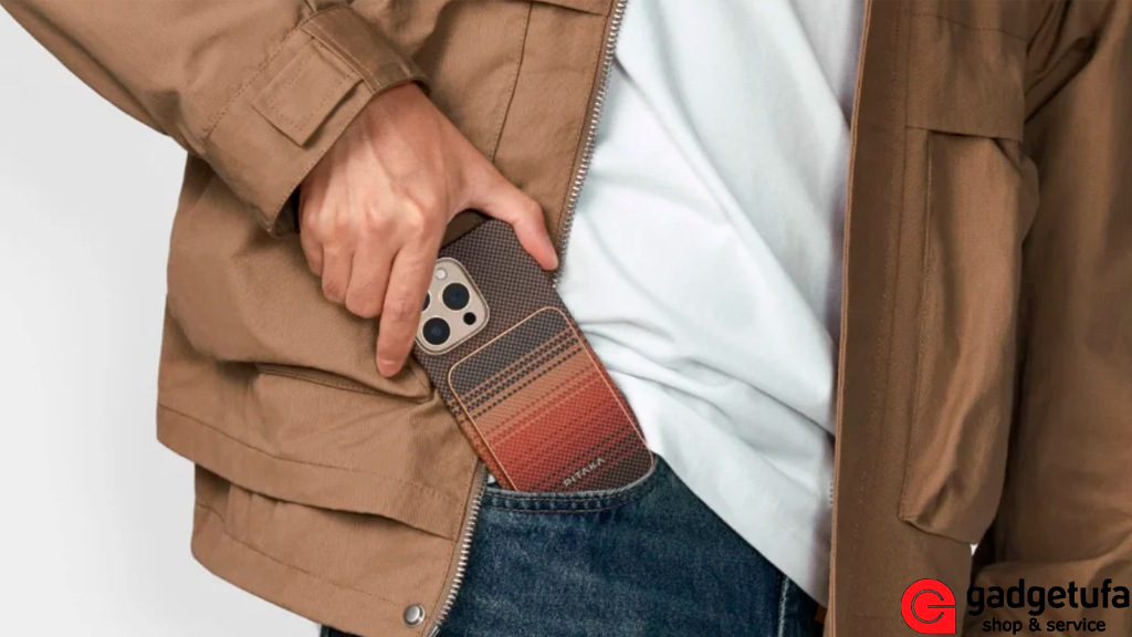 Pitaka power bank 3, купить Pitaka, Pitaka MagSafe, магнитный аккумулятор, арамидное волокно, power bank для iPhone, купить в Уфе Pitaka, быстрая зарядка