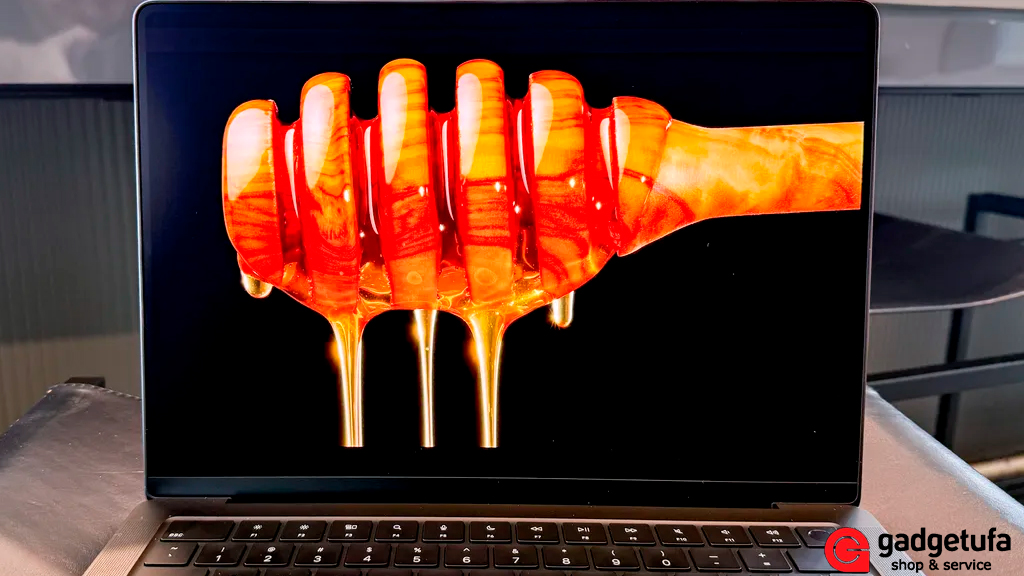 MacBook Pro 2025 M5 6, MacBook Pro M5 обзор, купить в Уфе, сравнение с M4, ноутбук Apple M5, 14 дюймов, характеристики, тесты, автономность, GadgetUfa, цена, производительность