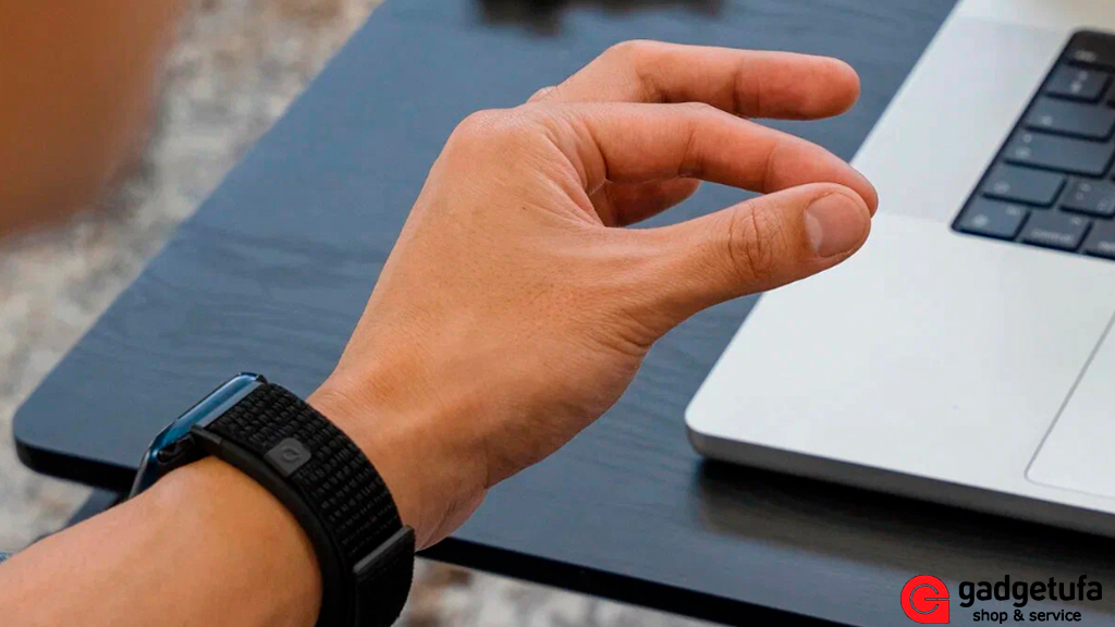 Mudra Band 1, Mudra Band, ремешок для Apple Watch, управление жестами, купить в Уфе, Wearable Devices, нейронный браслет, жестовое управление, Air-Touch, обзор, совместимость, GadgetUfa, аксессуар