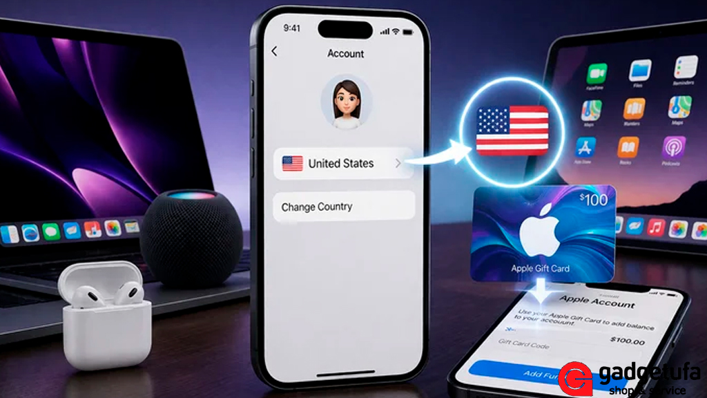 смена региона Apple ID, как сменить регион App Store, Apple ID Россия 2026, подарочные карты App Store, второй Apple ID