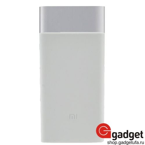 Чехол силиконовый Xiaomi Mi Power Bank 5000mAh белый