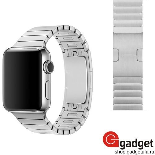 Блочный браслет для Apple Watch 42mm стальной