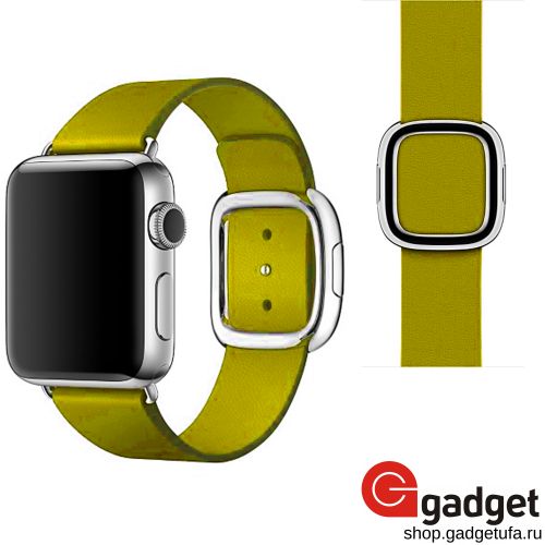 Ремешок с современной пряжкой для Apple Watch 42mm желтый