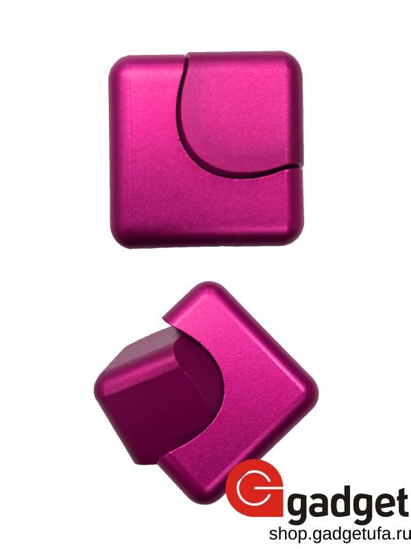 Металлический спиннер Кубик розовый