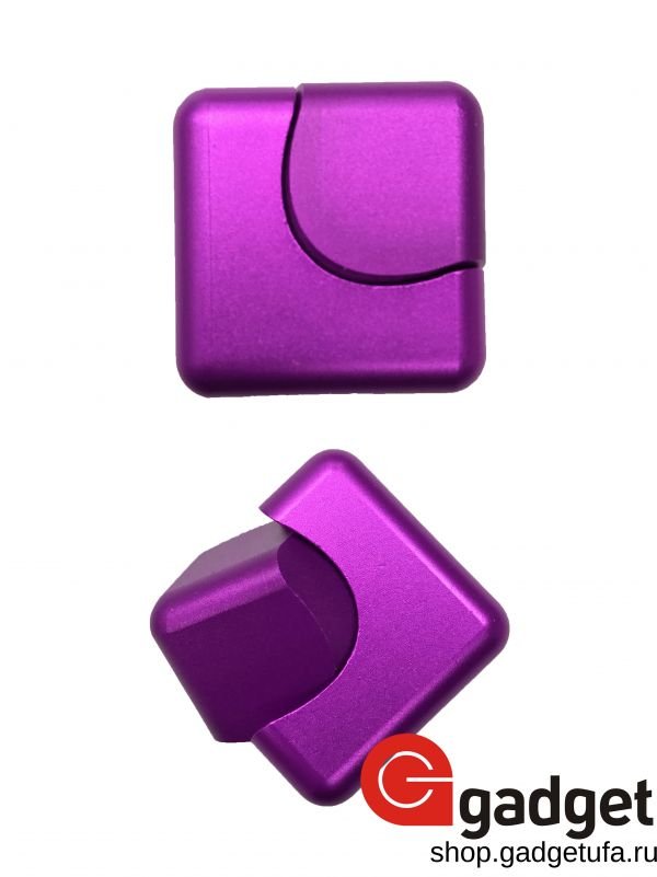 Металлический спиннер Кубик фиолетовый