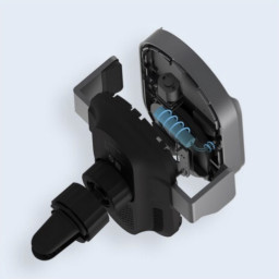 Автомобильный держатель Wireless Car Charger Pro 50W с функцией беспроводной зарядки черный фото купить уфа