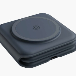 Беспроводное зарядное устройство EnergEA Bazic GoMag Trio PLUS wireless foldable 15W Navy Blue фото купить уфа