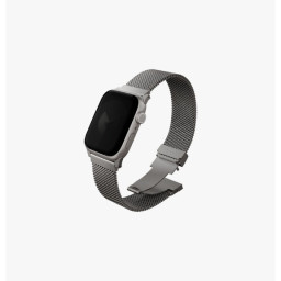 Ремешок Uniq для Apple Watch 42/44/45/49mm Dante PRO Strap Mesh Steel Titanium Silver фото купить уфа