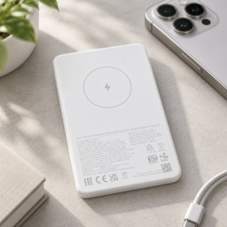Внешний аккумулятор Mi Magnetic Power Bank 5000mAh WPB0507 MagSafe белый фото купить уфа