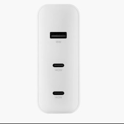 Сетевое зарядное устройство uBear Motion Wall Charger 140W 2xUSB-C, USB-A белое фото купить уфа