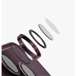 Защитное стекло для камеры Uniq iPhone 18 Pro/18 Pro Max OPTIX Camera Lens AluGuard Royal Burgundy фото купить уфа