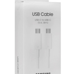 Кабель Samsung USB-C - USB-C EP-DX510 100W 1.8м белый фото купить уфа