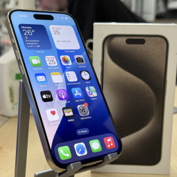 УЦТ Смартфон Apple iPhone 15 Pro 128Gb Natural Titanium (АКБ 90%) (7330) фото купить уфа