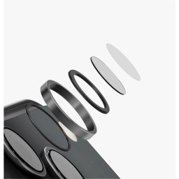 Защитное стекло для камеры Uniq iPhone 18 Pro/18 Pro Max OPTIX Camera Lens AluGuard Graphite Black фото купить уфа