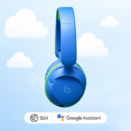 Беспроводные наушники Blupebble Bounce 2in1 Kids Headphones Blue фото купить уфа