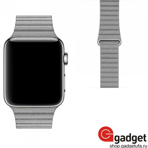 Кожаный ремешок магнитный для Apple watch 38/40mm белый
