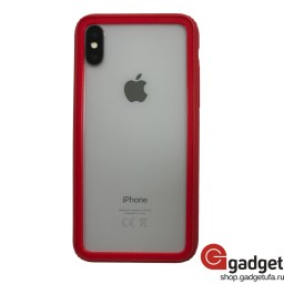 Бампер Baseus Hard And Soft Border для iPhone X/Xs красный купить в Уфе