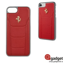 Накладка Ferrari 488 для iPhone 7/8 кожаная красная купить в Уфе