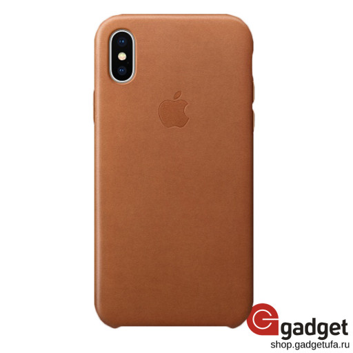 Чехол Apple Leather Case для IPhone X/Xs Saddle Brown