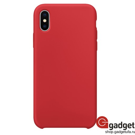 Накладка HOCO для iPhone X/Xs Silicone Case красная
