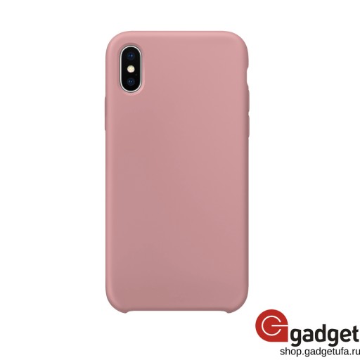 Накладка HOCO для iPhone X/Xs Silicone Case розовая