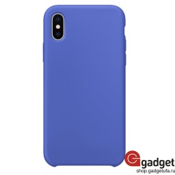 Накладка HOCO для iPhone X/Xs Silicone Case синяя купить в Уфе