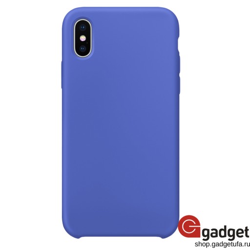 Накладка HOCO для iPhone X/Xs Silicone Case синяя
